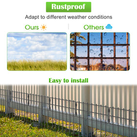 NANANARDOSO 27-foot fencing kit creates garden boundaries for pets