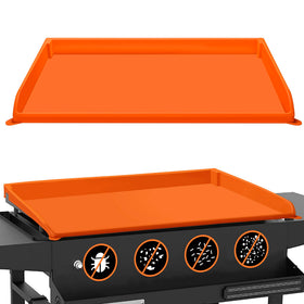 NancyL 36-inch silicone griddle cover fits snugly, stabilizing the surface and preventing rust.