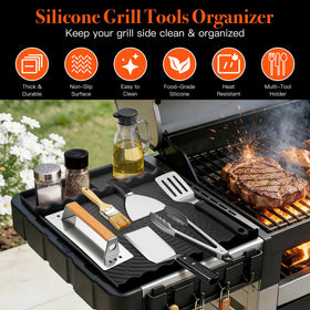Easy-clean surface makes post-grill cleanup faster.