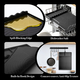 Center area provides space for multi-use items on the NancyL mat.