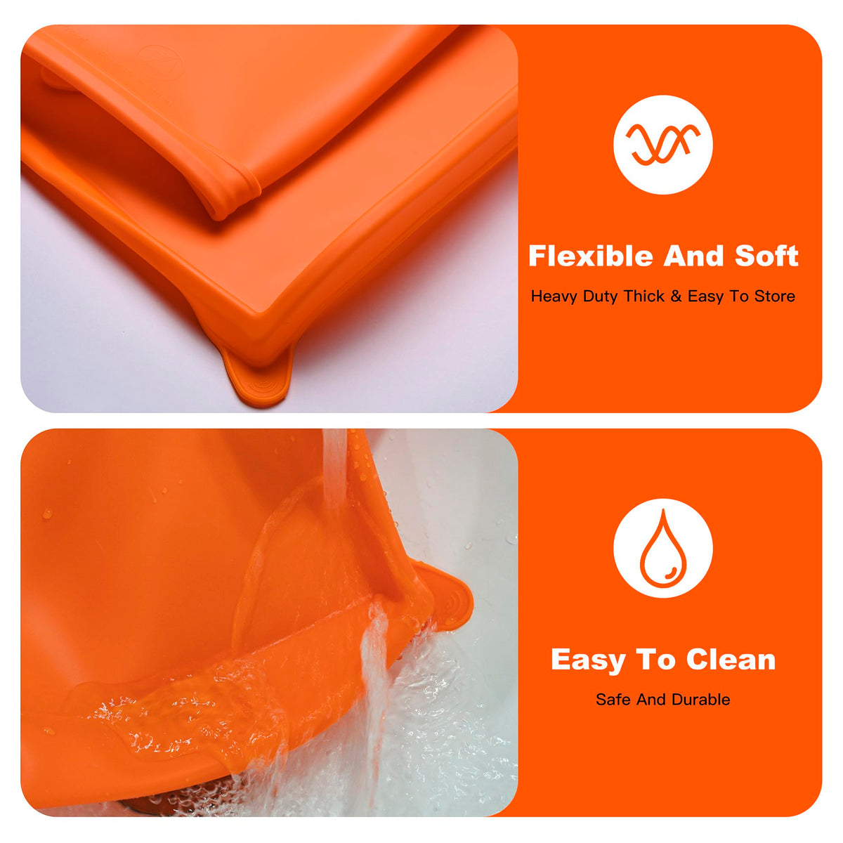 Custom-fit NancyL mat prevents slipping on clean, lightly oiled griddles