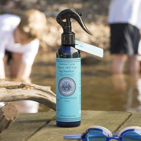 Nantucket Spider Summer Camp insect repellent label emphasizes DEET-free, USA-made formula