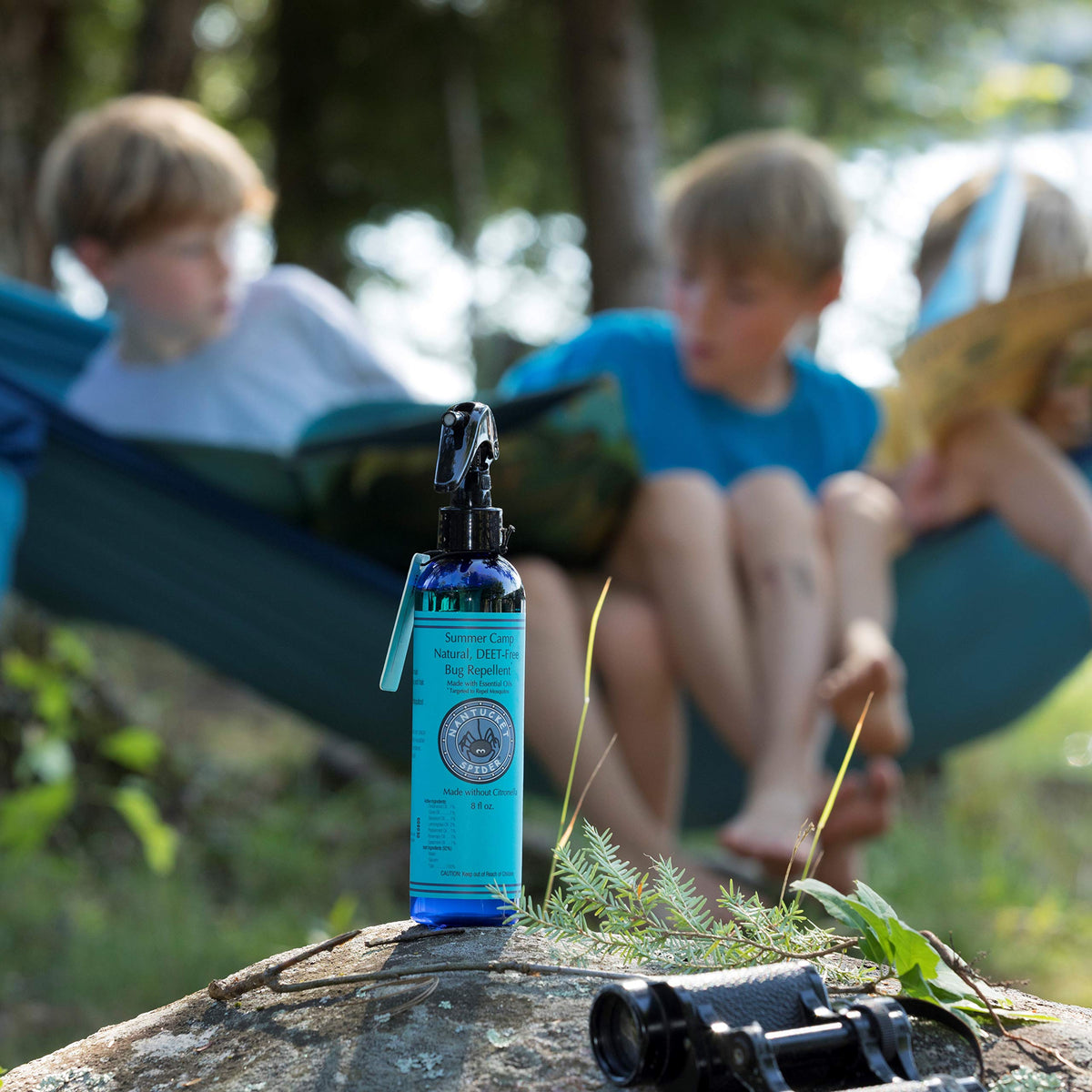 Nantucket Spider Summer Camp spray mist provides broad coverage against mosquitoes