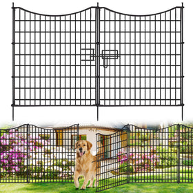 NANYEZH 18-panel decorative fence with gate for quick access and setup.