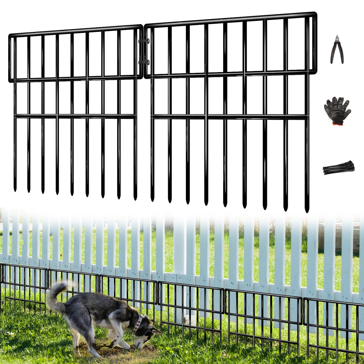NANYEZH 35-panel fence for durable yard boundaries.