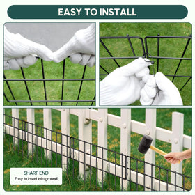 NANYEZH decorative garden fencing adds aesthetics alongside practical barriers