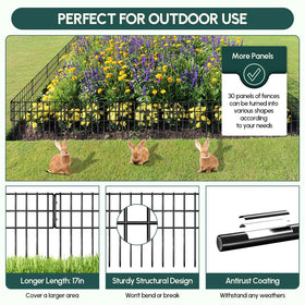 NANYEZH dog barrier fence prevents escapes while protecting flower beds