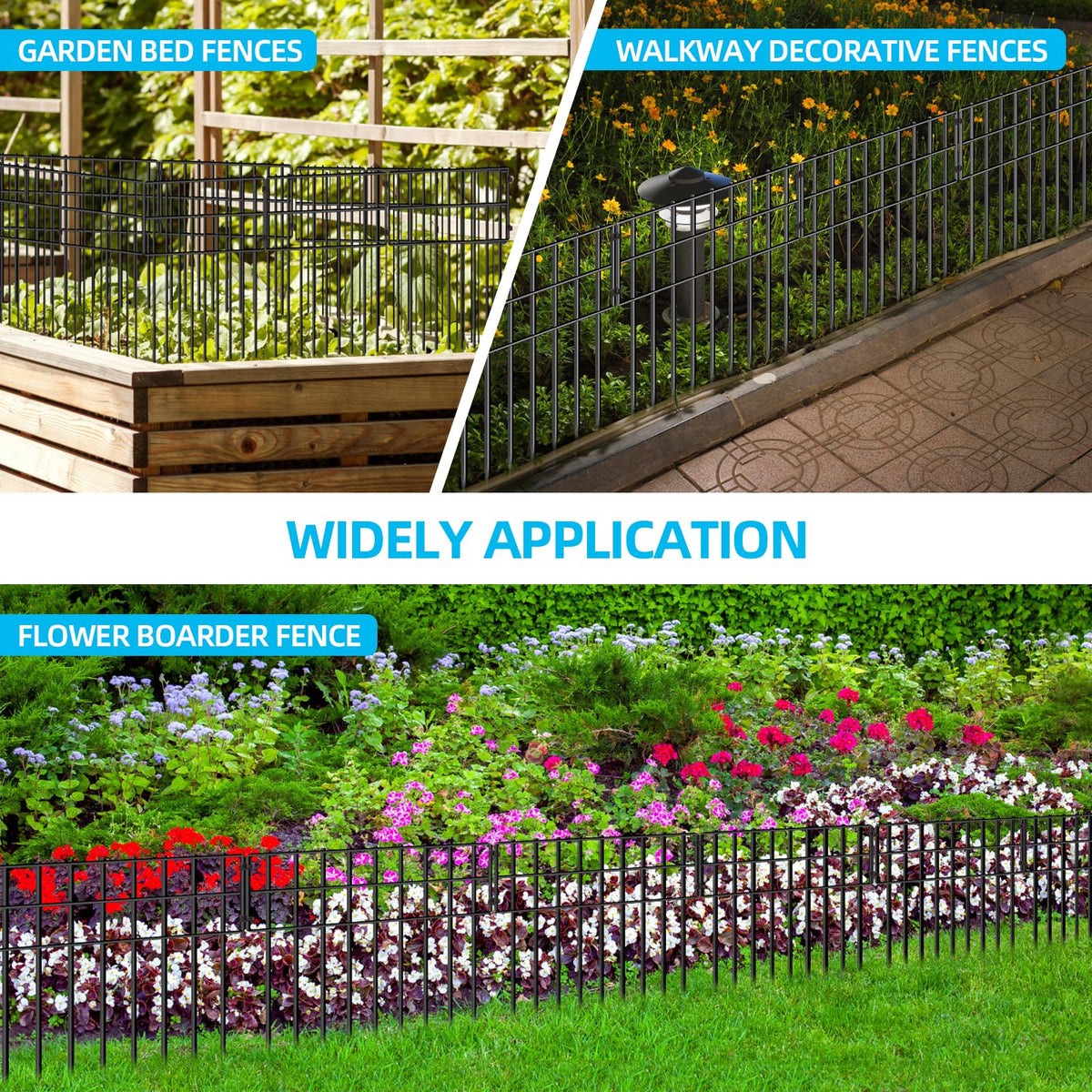 NANYEZH dog barrier in use protects plants while keeping pets nearby.