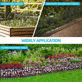 NANYEZH dog barrier in use protects plants while keeping pets nearby.