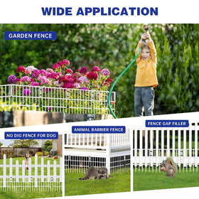 NANYEZH heavy duty anti-dig fence in a yard edge layout