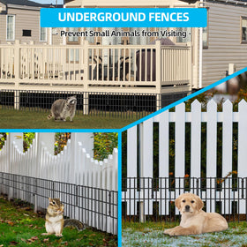 NANYEZH multi-shape assembly enables flexible fence layouts around beds and borders.