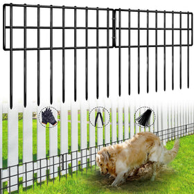 NANYEZH no-dig fence panel securing garden boundary and deterring digging