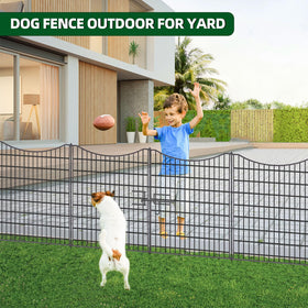 NANYEZH outdoor fence panels arranged as animal barrier for garden protection.