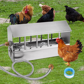 NAOEDEAH automatic chicken waterer assembly shows easy setup and steady water for birds