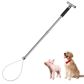 NAOEDEAH dog catcher pole in stainless steel for durable animal control.