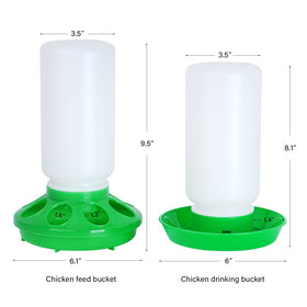 NAOEDEAH durable plastic construction ensures long-lasting poultry supplies.