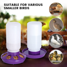 NAOEDEAH feeder bottle close-up highlighting 1L capacity and feed control.