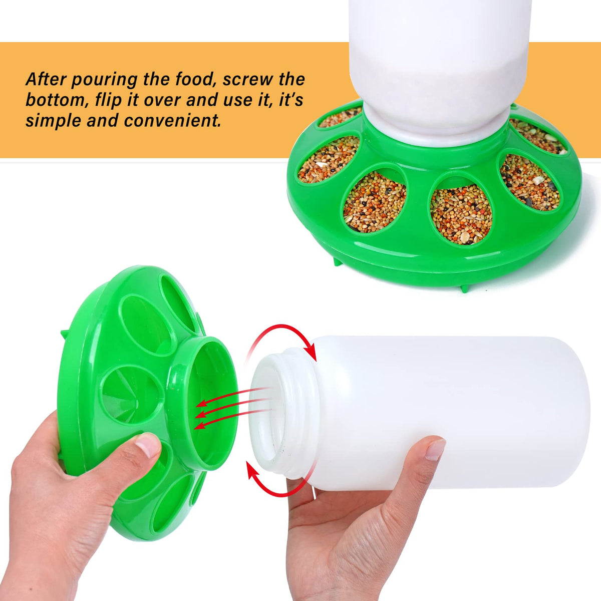 NAOEDEAH hanging or coop-use design supports flexible placement.