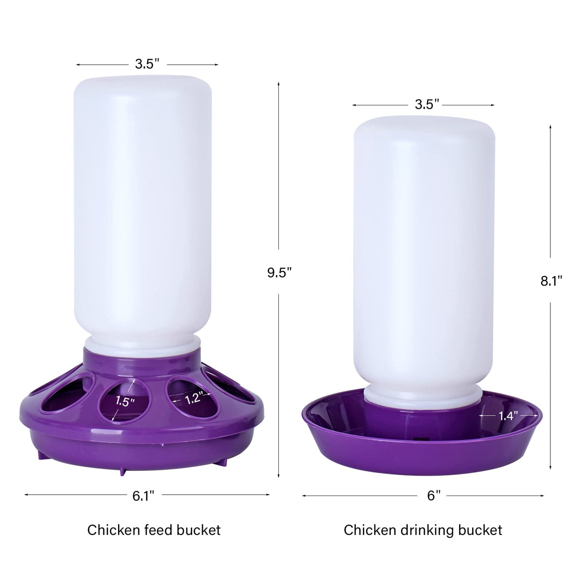 NAOEDEAH multi-species feeder waterer suits quail and ducklings.