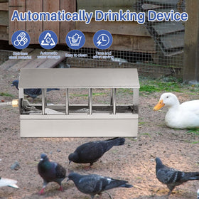 NAOEDEAH stainless steel waterer body emphasizes durability and rust resistance