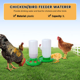 NAOEDEAH waterer bottle closeup highlights durable plastic and leak-free design.