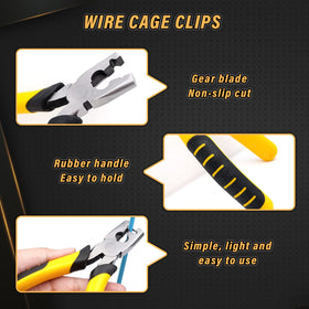 NAOEDEAH rabbit cage assembly is shown using the durable clips.