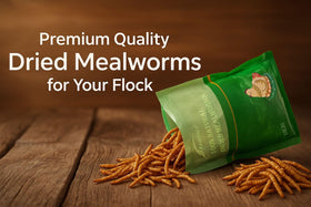NAOUTHLY non-GMO dried mealworms label emphasizes quality and safety