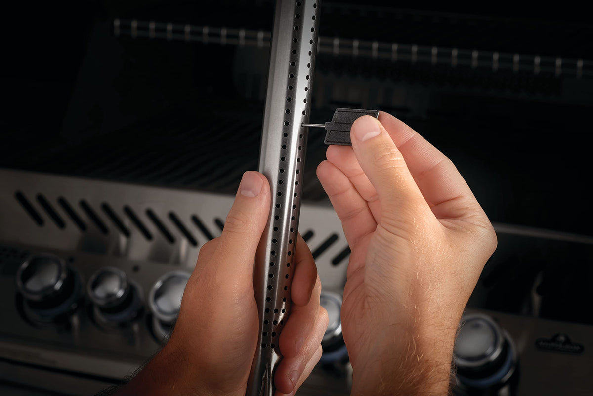 Napoleon gas grill cleaning toolset storage case keeps components organized for ready cleaning