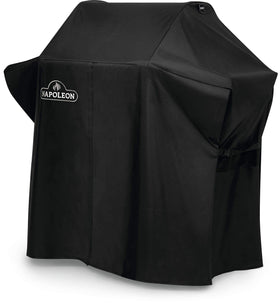 Napoleon grill cover adjustable-buckles closeup highlights durable material and water resistance.