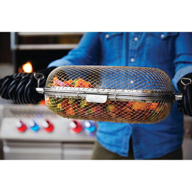 Napoleon rotisserie basket multifunctional use for wings fries and veggies