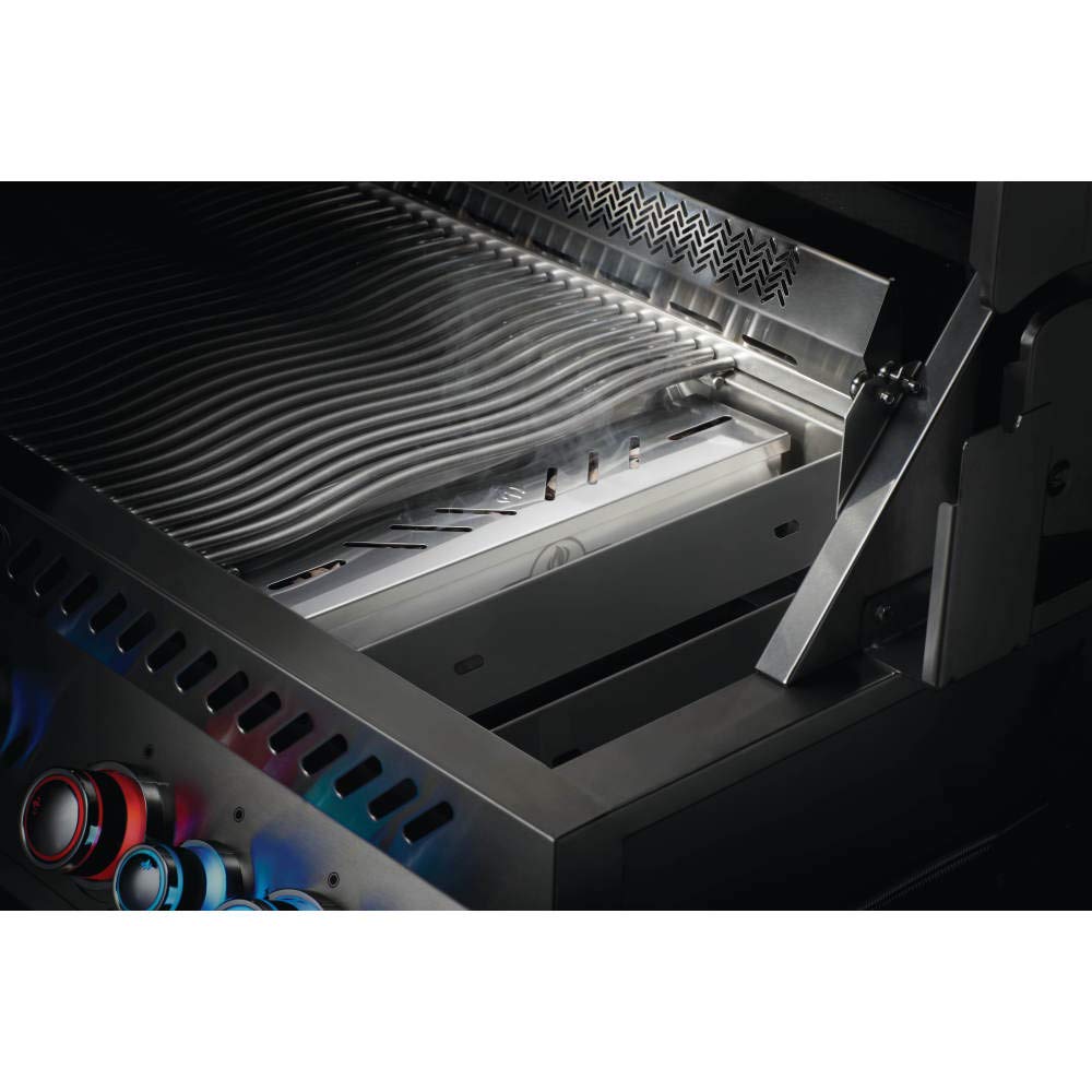 Napoleon smoker box adds smoky flavor to roasts and reverse-sear dishes.
