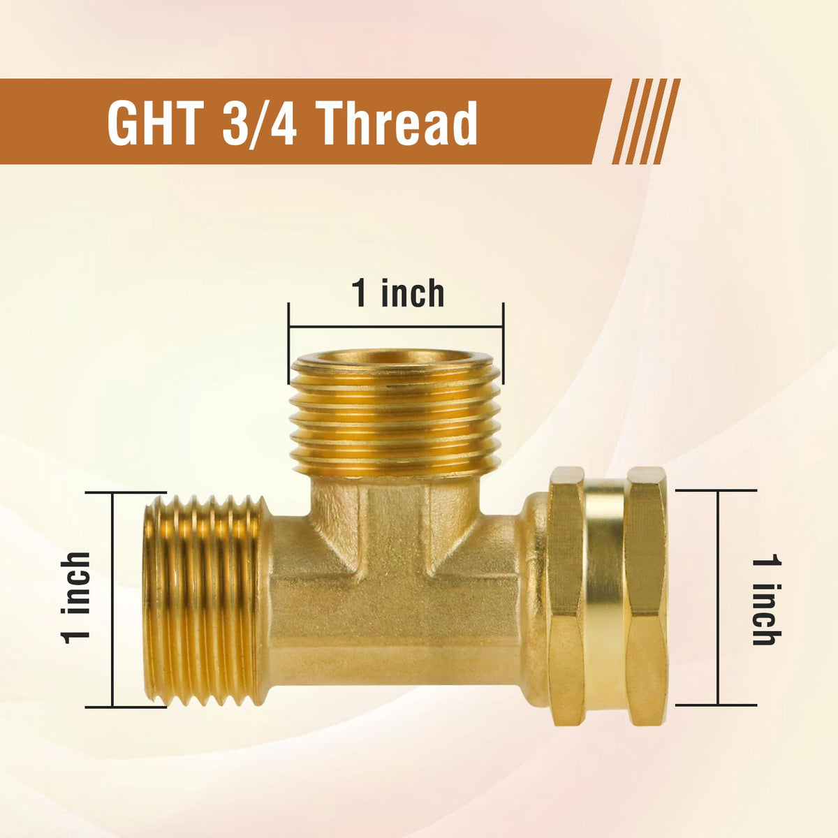 Napredak brass 3-way splitter provides durable, rust-resistant performance for outdoor tasks.