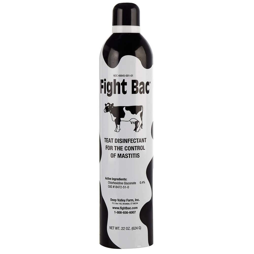 Nasco Fight BAC 22OZ aerosol can for quick udder hygiene and residual milk removal