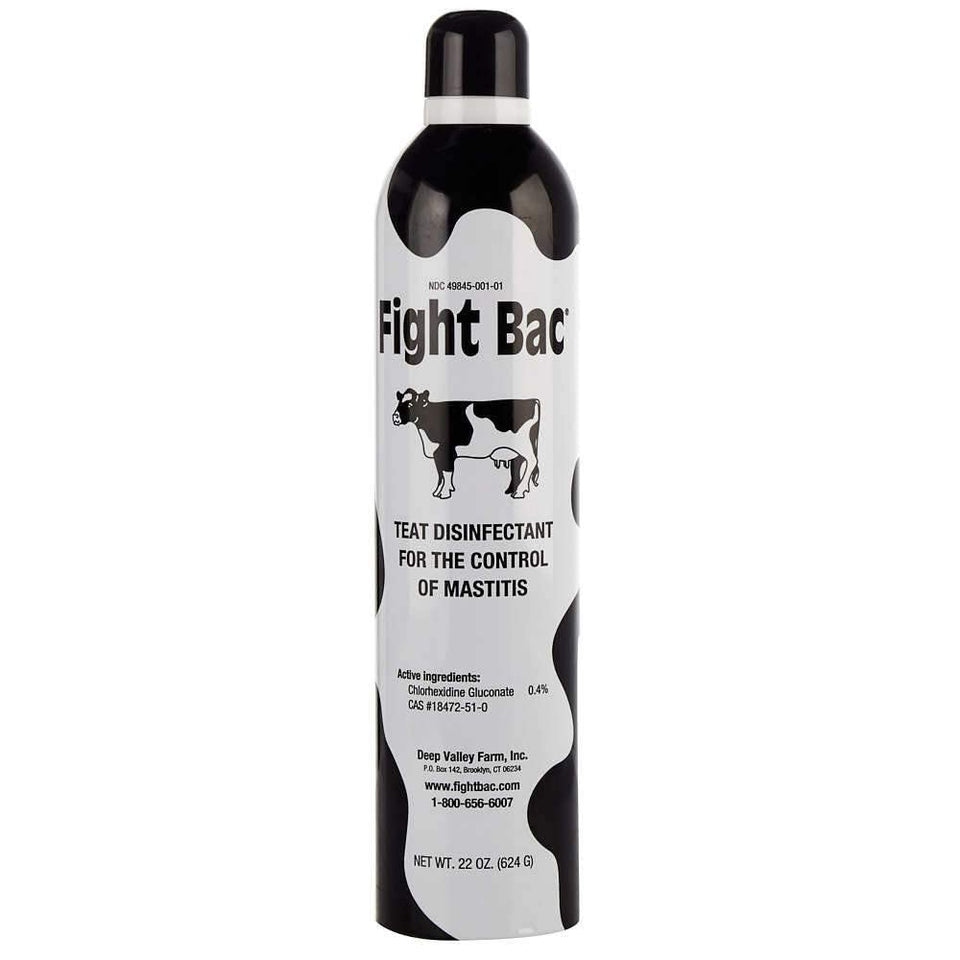 Nasco Fight BAC 22OZ aerosol can for quick udder hygiene and residual milk removal