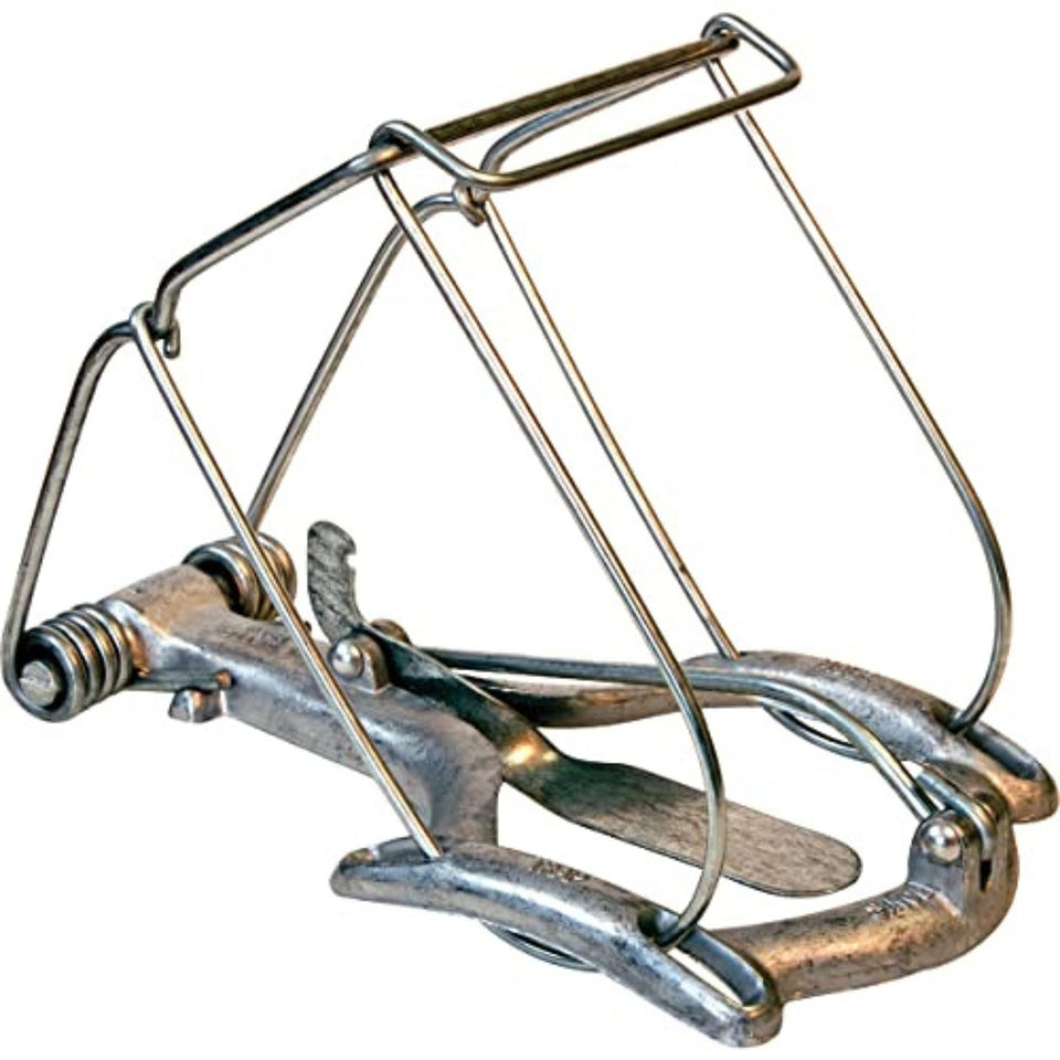 Nash 100 Choker Loop Mole Trap front view shows durable cast aluminum base.