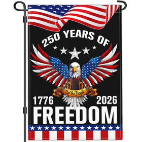 NASIAN 250th anniversary flag front yard display for vibrant curb appeal and festive patriotism.