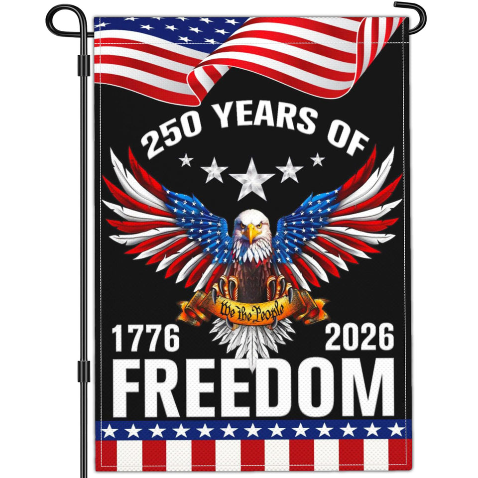 NASIAN 250th anniversary flag front yard display for vibrant curb appeal and festive patriotism.