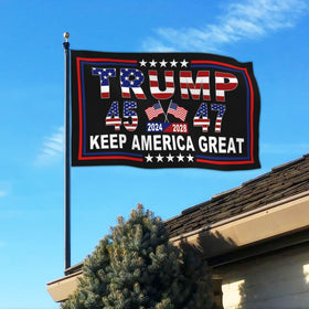 NASIAN 45th/47th President flag expresses patriotic sentiment for celebrations