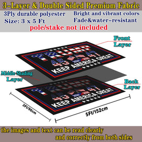 NASIAN flag durable polyester with UV coating resists fading in sun