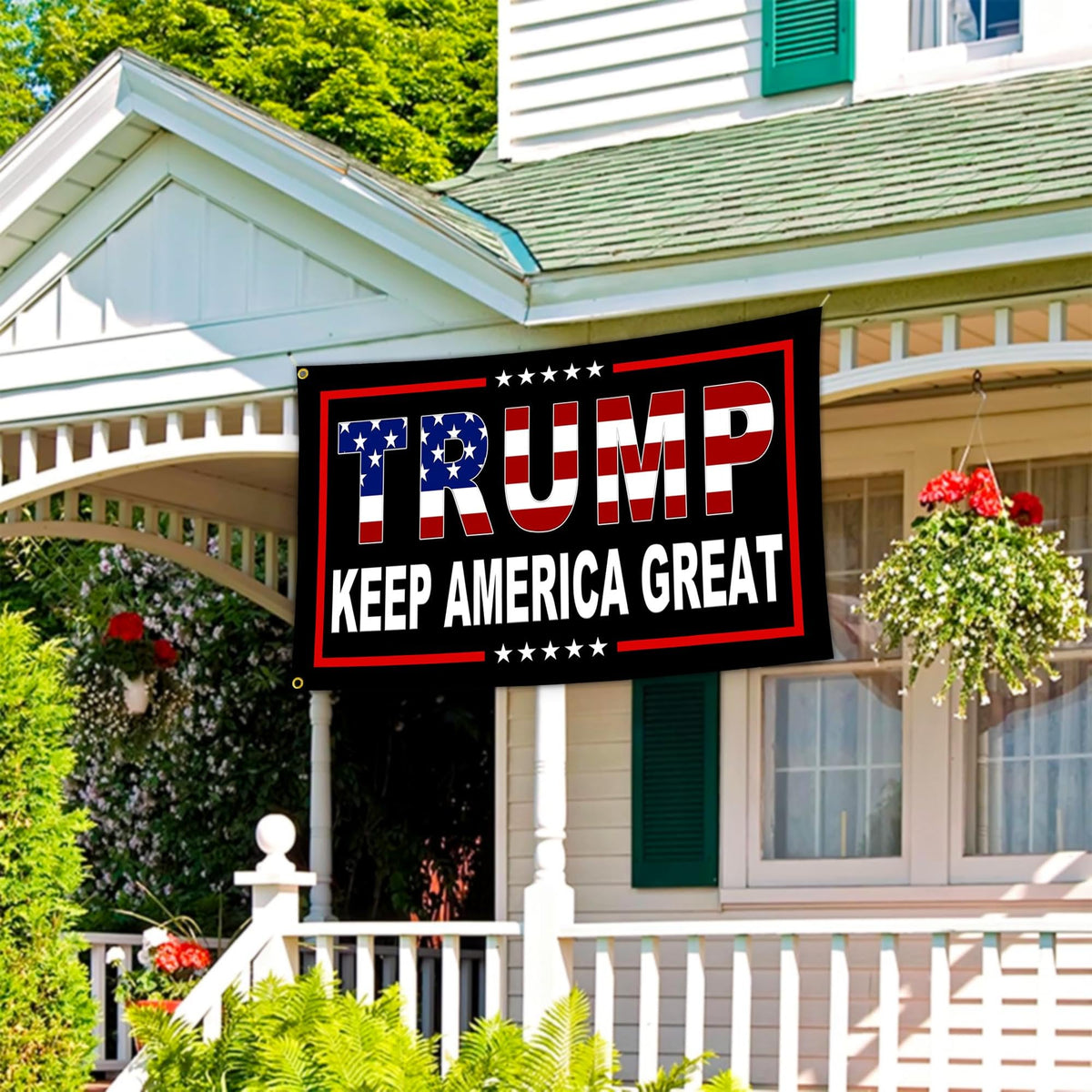 NASIAN durable polyester flag 3x5 withstands weather for outdoor use.