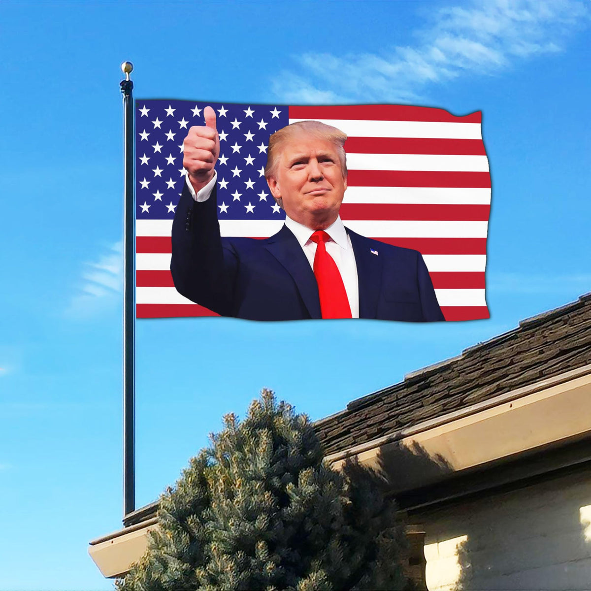 NASIAN outdoor banner flag to elevate yard aesthetics year-round.