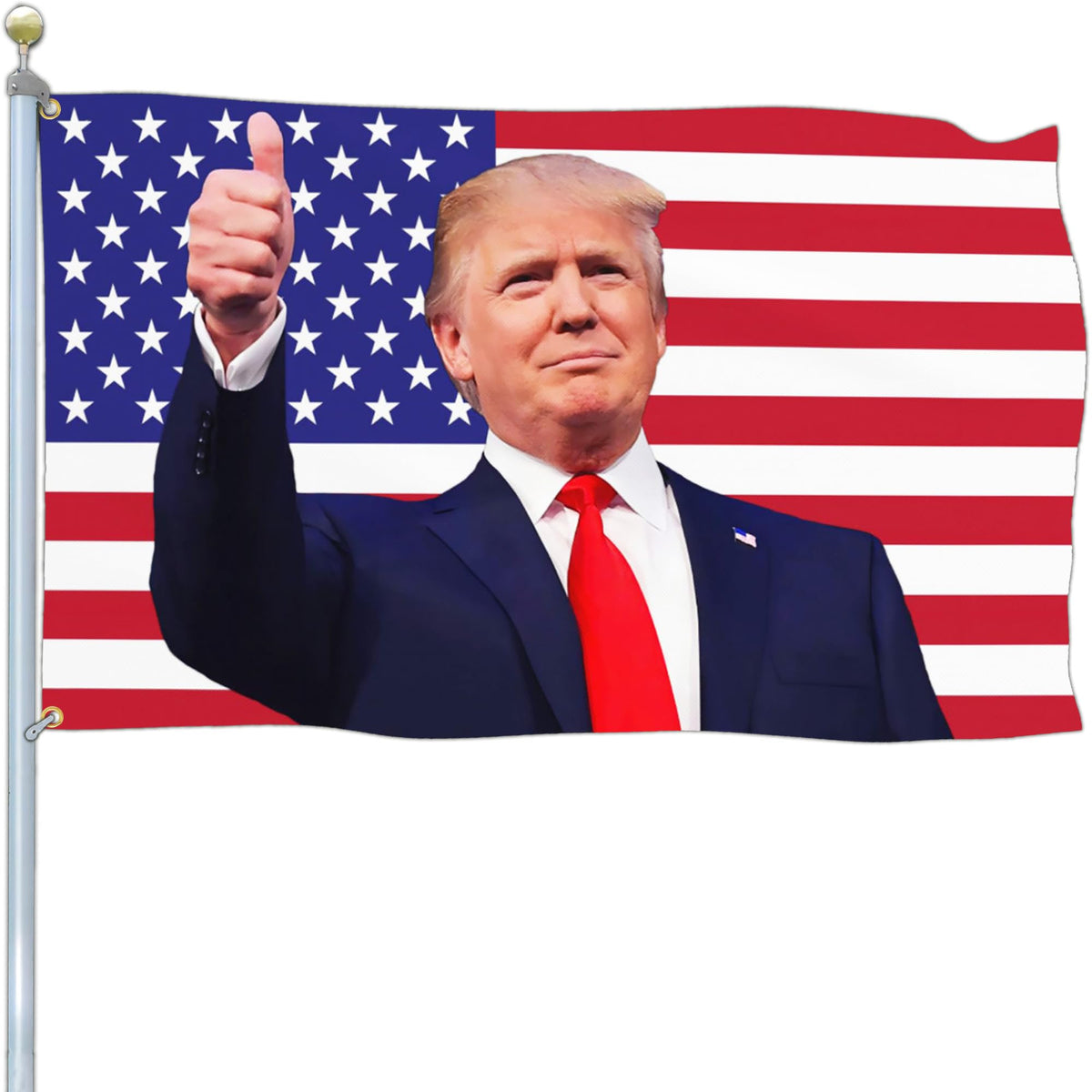 NASIAN patriotic flag 3x5 ft outdoor, durable polyester for long-lasting yard display.