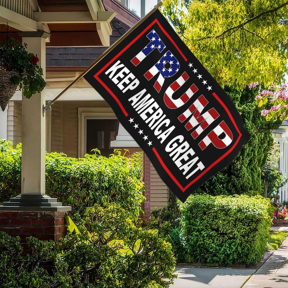 NASIAN Trump flag 3x5 outdoor decor for porch display.