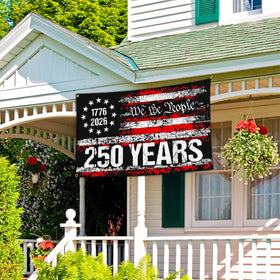 NASIAN outdoor yard flag in USA colors, perfect for year-round curb appeal.