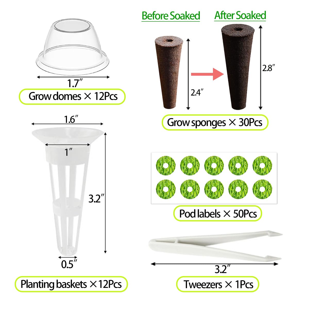 Natalolo grow baskets and domes setup enables reusable germination environments.