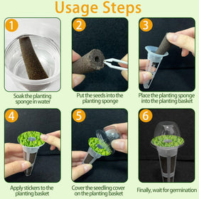Natalolo clear grow domes protect tender sprouts during early stages