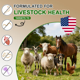 NateNight Ivermectin liquid bottle for goats, supports easy on-farm dosing.