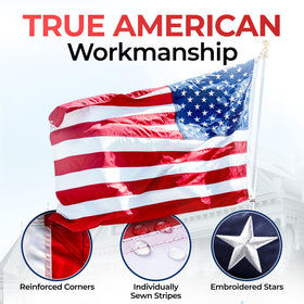 NatFlag American flag with UV protection to maintain color in sunlight