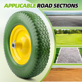 National Standard pre-mounted wheel on steel rim for easy installation