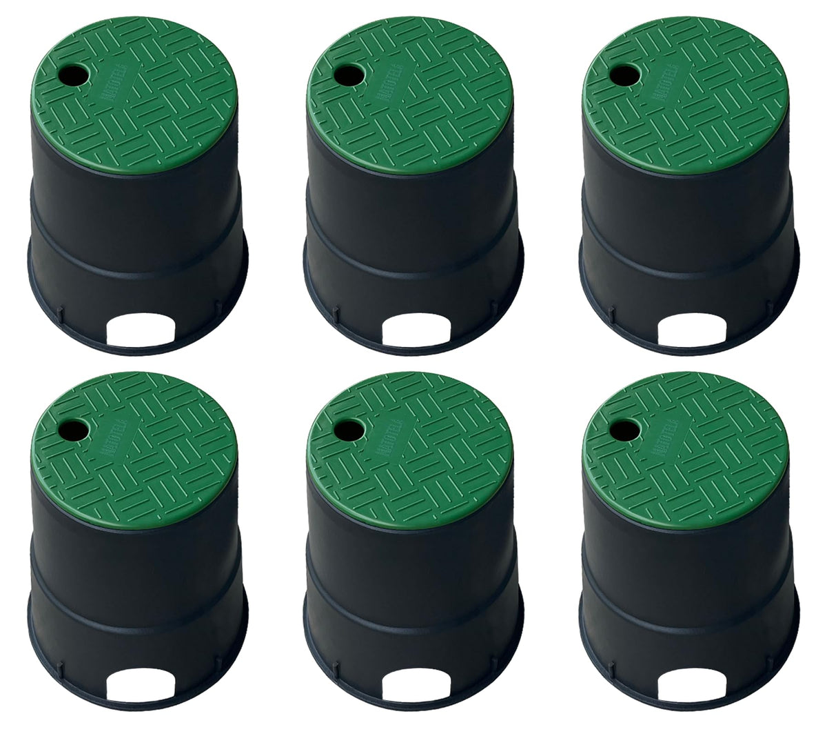 Natotela 6-inch anti-slip valve box protects outdoor sprinkler connections with durable PP